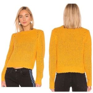 Rag & bone Arizona Mustard Yellow Merino Sweater